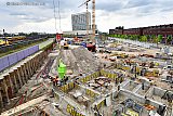 22-04-2022 Breda - De enorme bouwput van 5TRACKS waar men beton aan het storten is. - Fotokrant