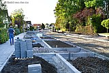 21-09-2019 Ulvenhout - De herinrichting van de Annevillelaan is nog in volle gang. De middenberm is verdwenen en aan de zijkanten is een vlakverdeling gemaakt. - Fotokrant