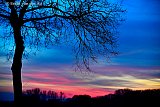 12-02-2019 Ulvenhout - het avondrood boven Het Mastbos kondigt de lente aan. - Fotokrant