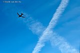 09-08-2023 Breda - Een enorm AWACS radarvliegtuig vloog in de ochtend laag over de  Haagse Beemden. - Fotokrant