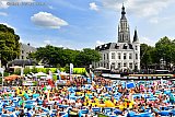 23-07-2022 Breda - Het was een hele uitdaging uren in de brandende zon in een bootje of zwembad rond te dobberen in Het Spanjaardsgat. - Fotokrant