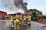 04-03-2024 - Terheijden - In het buitengebied van het kerkdorp vond een schuurbrand plaats.  - Fotokrant