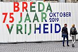 14&ndash;10-2019 Breda - De stad maakt zich op voor de viering van 75 Jaar bevrijding van Breda. En dat is al op verschillende plekken te zien. - Fotokrant