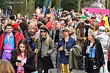 10-02-2024 Breda - Veel van de voornamelijk bovensloters waren niet op de hoogte van het glas en blik verbod. Waardoor beveiligers hier hun handen vol aan hadden. - Fotokrant