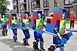 04-06-2022 Prinsenbeek - Deze jongens lieten het publiek versteld staan met hun Transformers act waarin ze veranderde in trucks. - Fotokrant
