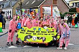 18-02-2023 Prnsenbeek - Varkens kunnen niet meer in bad vanwege de extreem hoge gasprijs. En lopen daarom vuil rond in Boemeldonkse kinderoptocht. - Fotokrant