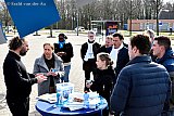 12-03-2022 Breda - Minister van Armoedebeleid , participatie en pensioenen Carola Schouten van de Christen Unie heeft een bezoek gebracht aan winkelcentrum Heksenwiel . Hier ging ze in het kader van de gemeenteraadsverkiezingen met kiezers in gesprek. - Fotokrant