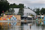 24-08-2023 Breda - Na bijna een week opbouwen is het terrein voor popfestival Duikboot bijna klaar om de festivalgangers te ontvangen. - Fotokrant