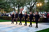 28-10-2019 Breda -  Bij het vallen van de avond werd het door Polen geschonken oorlogsmonument onthuld door Dansnest erop te laten dansen. - Fotokrant