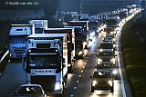 01-10-2019 Breda - Rond de stad staan zowel in de ochtend als avond flinke files. In heel het land stond meer dan 1100 km. Oorzaak zijn het boerenprotest en het slechte weer. - Fotokrant