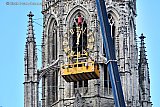 28-01-2019 Breda - Door koninklijke Eijsbouts zijn de wijzerplaten van de Grote of Onze Lieve Vrouwe kerk gehaald. - Fotokrant