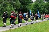19-06-2021 Breda - De wijk  Haagse Beemden bestaat 44 jaar en in de middag klonk er doedelzakmuziek aan de Asterdplas. Burgemeester Depla en de wethouders Haagh en Bos bezochten de festiviteiten. - Fotokrant