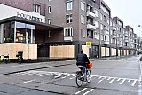 27-01-2021 Breda -  De Houtmarktpassage in Breda maakt zijn naam waar en is aan alle kanten uit voorzorg met hout dichtgetimmerd. - Fotokrant