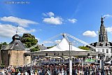 21-05-2023 Breda - Drukte van Jazzliefhebbers op de pontons in het Spanjaardsgat. - Fotokrant