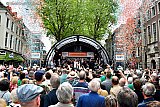 09-05-2024  Breda - Op de Grote Markt is door Burgemeester Paul Depla het 52e Jazz festival geopend. - Fotokrant