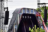 25-04-2019 Breda - Al een week is men bezig met de opbouw van het podium voor Koningsdag 538. - Fotokrant
