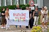 04-07-2021  Breda -
Bij het AMPHIA ziekenhuis werden de deelnemers van de Love Life Run aangemoedigd door publiek. - Fotokrant