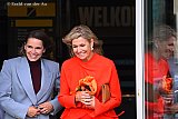 16-09-2026 Breda - Hare Majesteit Koningin Maxima kwam met Hanna Verboom na 1,5 uur naar buiten. - Fotokrant