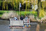 30-03-2019 Terheijden - Het Markpontje tussen kerkdorp Terheijden en De Haagse Beemden in Breda vaart vanaf vandaag weer op en neer tot Oktober. - Fotokrant