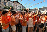 20-06-2026 Breda - Het is feest in de binnenstad nadat Nederland de wedstrijd van Zweden met 5-1 heeft gewonnen op het WK voetbal in Amerika. - Fotokrant