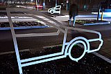 27-11-2020 Breda - Aan de Heerbaan zijn oversteek silhouetten neergezet. Deze zijn voor voorbij razende automobilisten vrijwel niet te zien.  Ze zijn bedoeld om voor voetgangers en fietsers de oversteek veiliger te maken. - Fotokrant