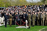 27-10-2019 Breda -  Op het Poolse ereveld is door een Poolse priester het graf van De bevrijder van Breda generaal Maczek gezegend. - Fotokrant