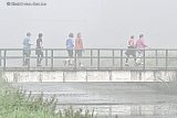 02-09-2023 Breda - Ook met de dichte mist gaat de Power Walk die elke zaterdagochtend plaats vind gewoon door. - Fotokrant