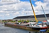 12-05-2019  Moerdijk - De technische recherche heeft samen met Seon op moederdag het drugslab op het binnenvaartschip ontmanteld. - Fotokrant