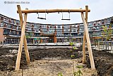 30-04-2019 Breda -De renovatie van Winkelcentrum Heksenwiel is in de afrondende fase. Nog even en iedereen kan na het winkelen schommelen. - Fotokrant