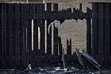 02-01-2024 Breda - In de wijk Haagse Beemden ging ook deze houten schutting eraan. - Fotokrant