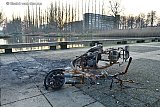 27-12-2019 Breda - Tijdens de kerstdagen ging deze scooter in de wijk Hoge Vucht in vlammen op. - Fotokrant