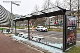 01-01-2020 Breda - De politie heeft nadat deze werd bekogeld met zwaar vuurwerk de mobiele eenheid in moeten zetten .Maar ondanks dat is er veel schade. - Fotokrant