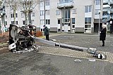 01-01-2020 Breda - Een dure observatiecamera die hufterproof zou moeten zijn is omgegooid en in brand gestoken. - Fotokrant