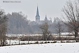 24-01-2019 Breda - Terheijden in de sneeuw gezien vanuit het buitengebied van Breda. - Fotokrant