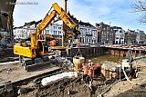 15-03-2024 Breda - De nieuwe Tolbrug is al in aanbouw. De peilers zitten al in de grond. - Fotokrant