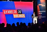20-02-2019 Breda - Burgemeester Paul Depla sprak in de Grote of Onze Lieve Vrouwe kerk de genodigde toe tijdens de presentatie van La Vuelta. - Fotokrant