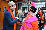 07-02-2026 Breda -  Onderweg kon men een praatje maken met een look a like van Vincent van Gogh.  - Fotokrant