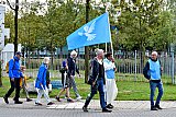 23-09-2023 Breda - De hele dag liep er een stoet mensen met de Vredesvlag door de stad tijdens The Walk of Peace . - Fotokrant