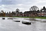 13-01-2023 Breda - Het water in de singels staat zo hoog dat er al verschillende bootjes zijn ondergelopen. - Fotokrant