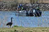 02-04-2025 Breda - De politie heeft in een water nabij Teteringen een zoekactie gehouden  ivm de schietpartij in Oosterhout. - Fotokrant